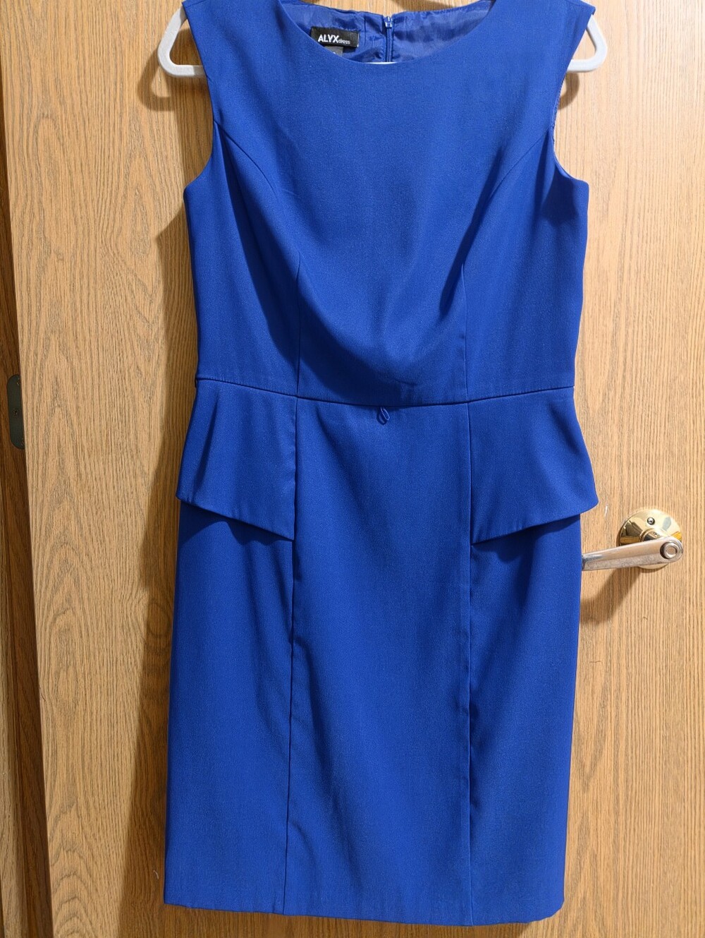 Alyx Blue Sheath Work Dress